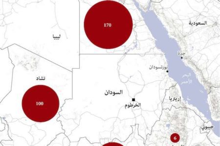 نحو 000 380 شخص غادروا السودان إلى الدول المجاورة